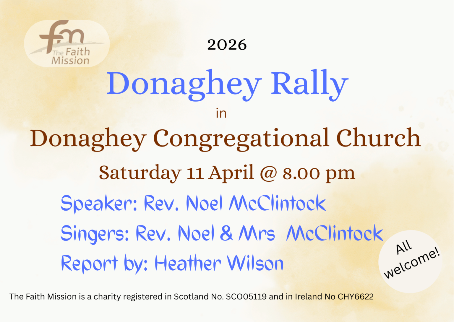 Donaghey Rally - Faith Mission